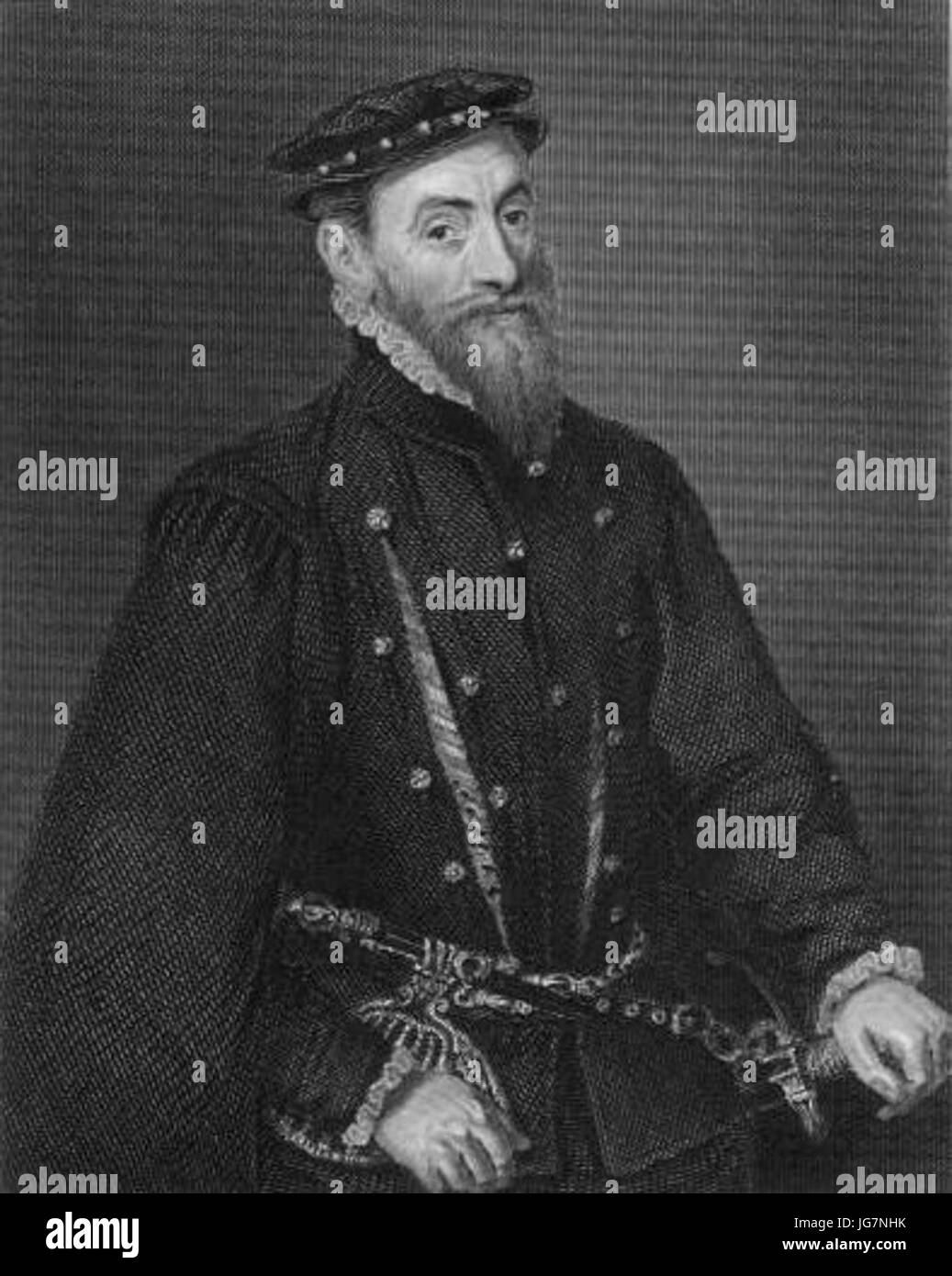 Thomas Gresham nach Holbein Stockfoto