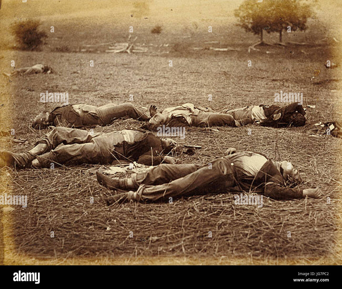 Timothy H. O Sullivan - Feld wo allgemeine Reynolds Gettysburg fiel Stockfoto