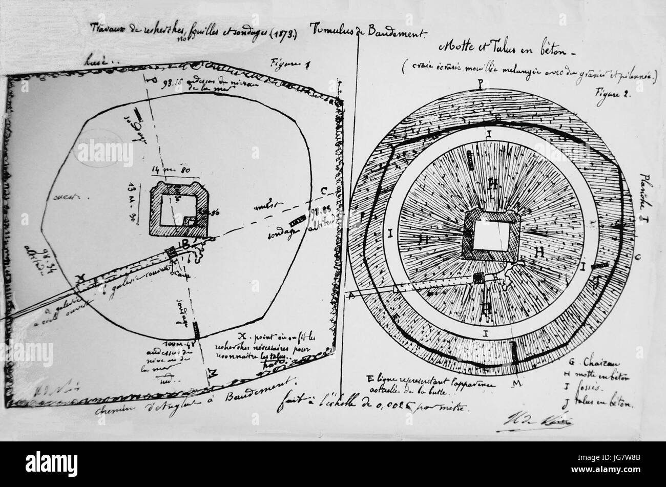 Tumulus Drawing Stockfotos und bilder Kaufen Alamy