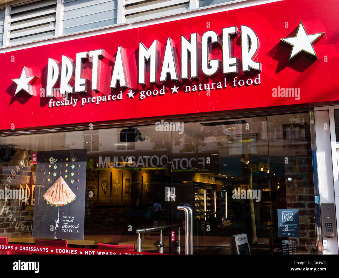 Pret A Manager, Reading, Berkshire, England Stockfoto