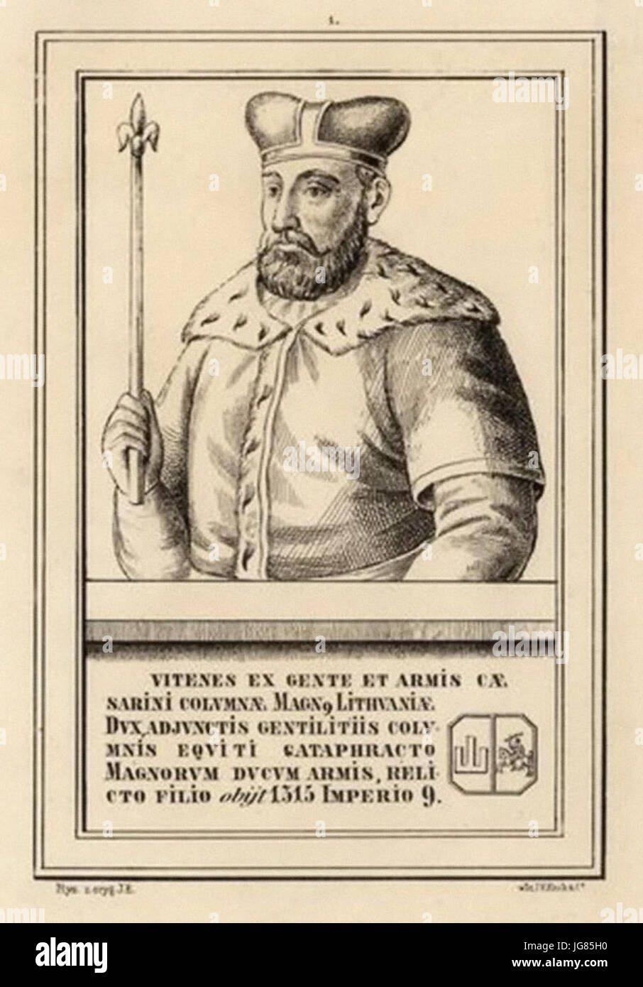 Vicień. D092D196D186D0B5D0BDD18C (XIX) Stockfoto