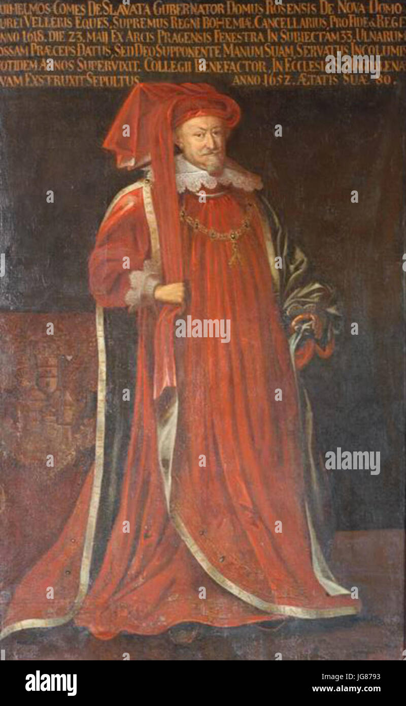 Vilém Slavata Z Chlumu Stockfoto