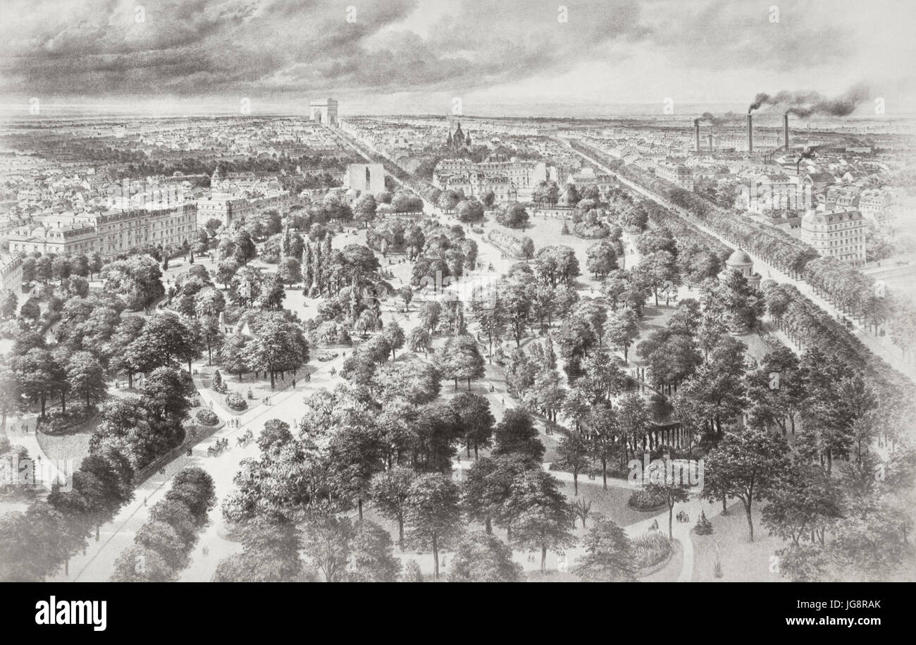 Vue du Parc Monceau, ca. 1853-70 Stockfoto