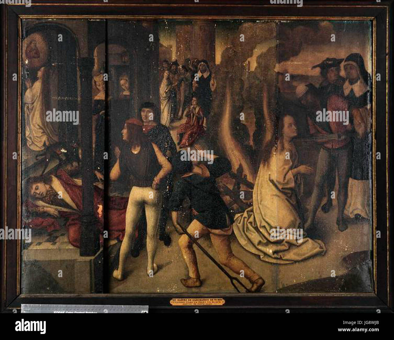 Martyre de Sainte Agnès Stockfoto