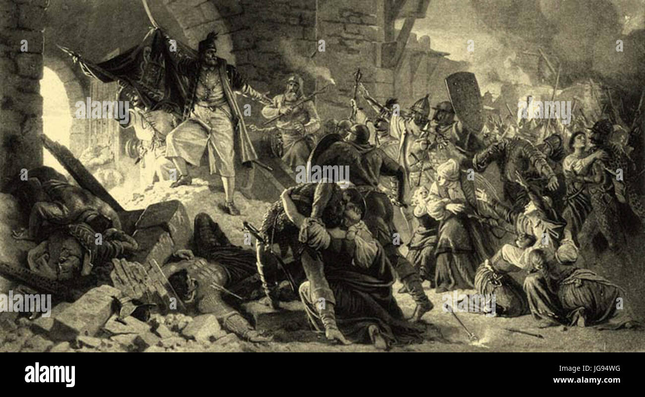 Zrínyi Miklós-Székely Bertalan Stockfoto