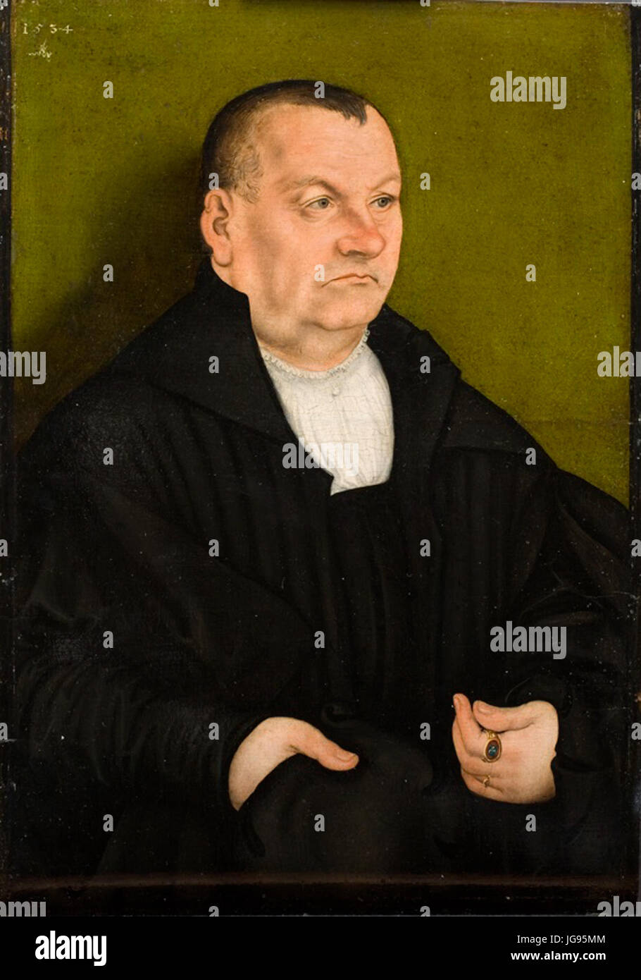 Lucas Cranach d. - Bildnis Eines Mannes, 1534 (Statens Museum for Kunst) Stockfoto