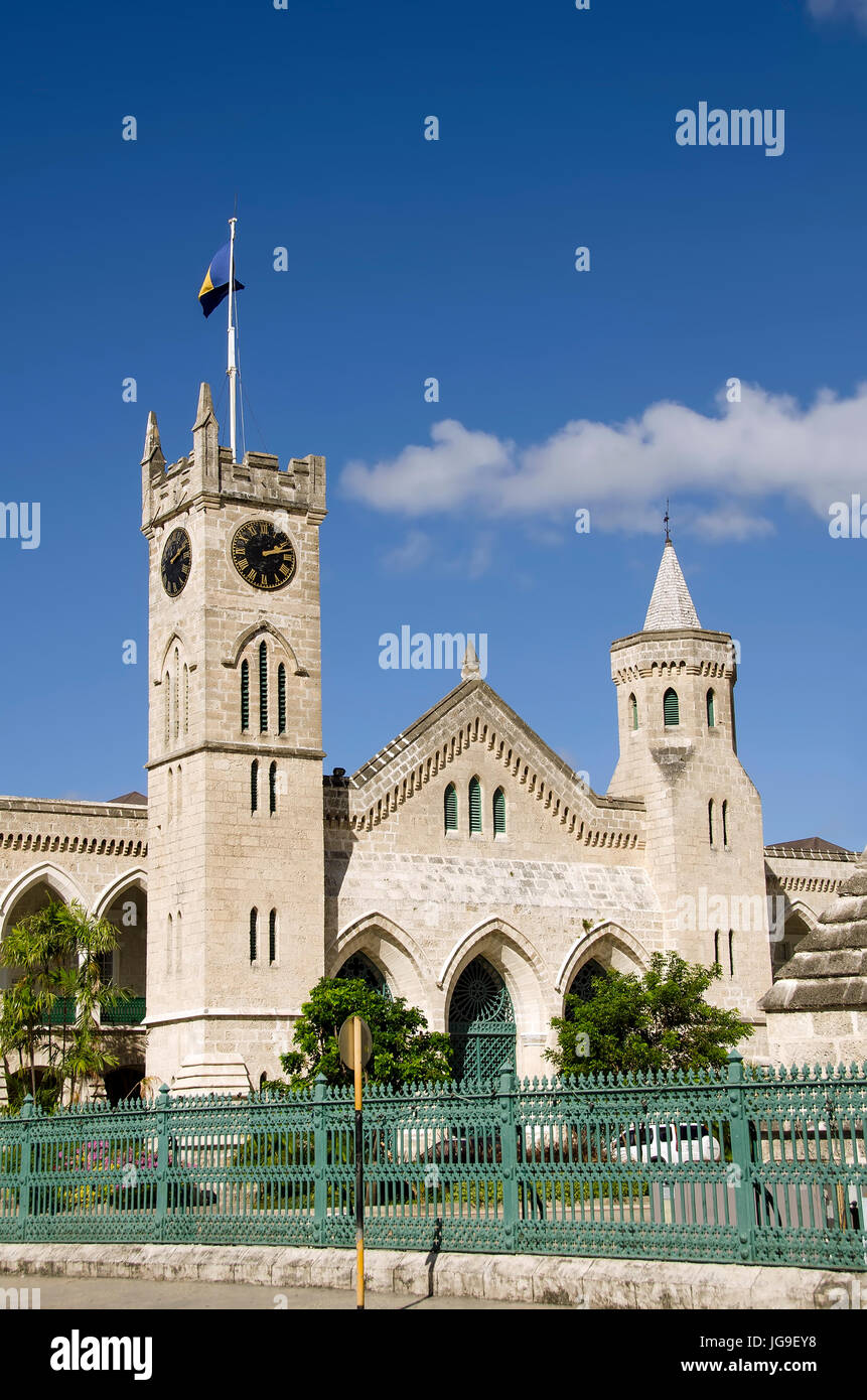 Parlamentsgebäude Bridgetown Barbados Stockfoto