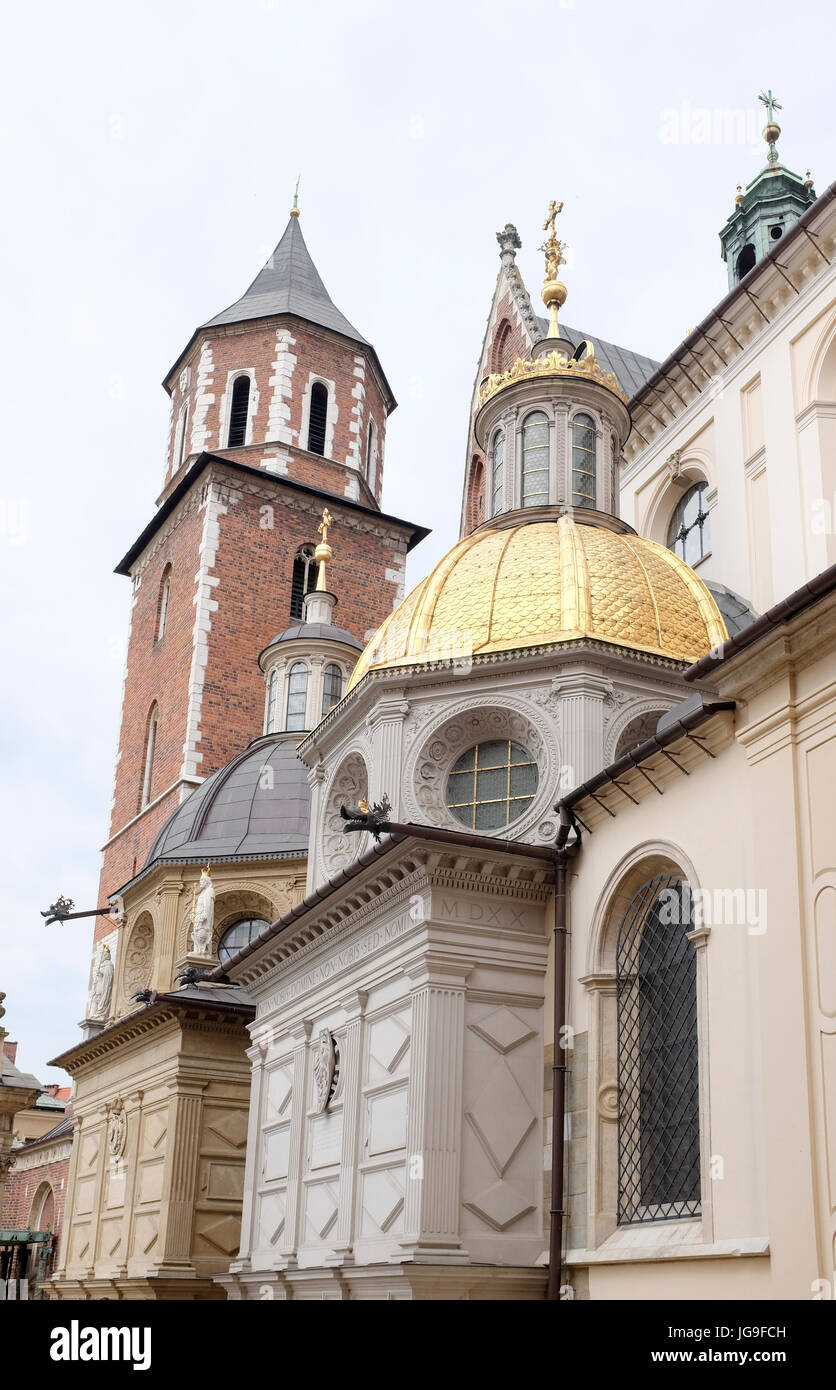 Wawel Kathedrale, Krakau, Polen Stockfoto