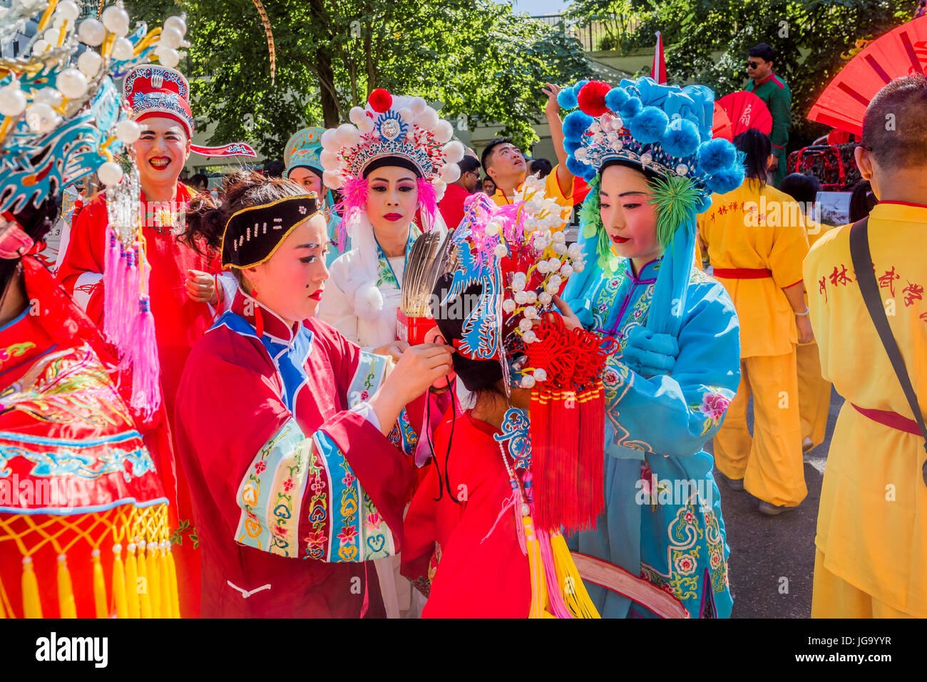 Kanada 150, Canada Day Parade, Vancouver, Britisch-Kolumbien, Kanada. Stockfoto