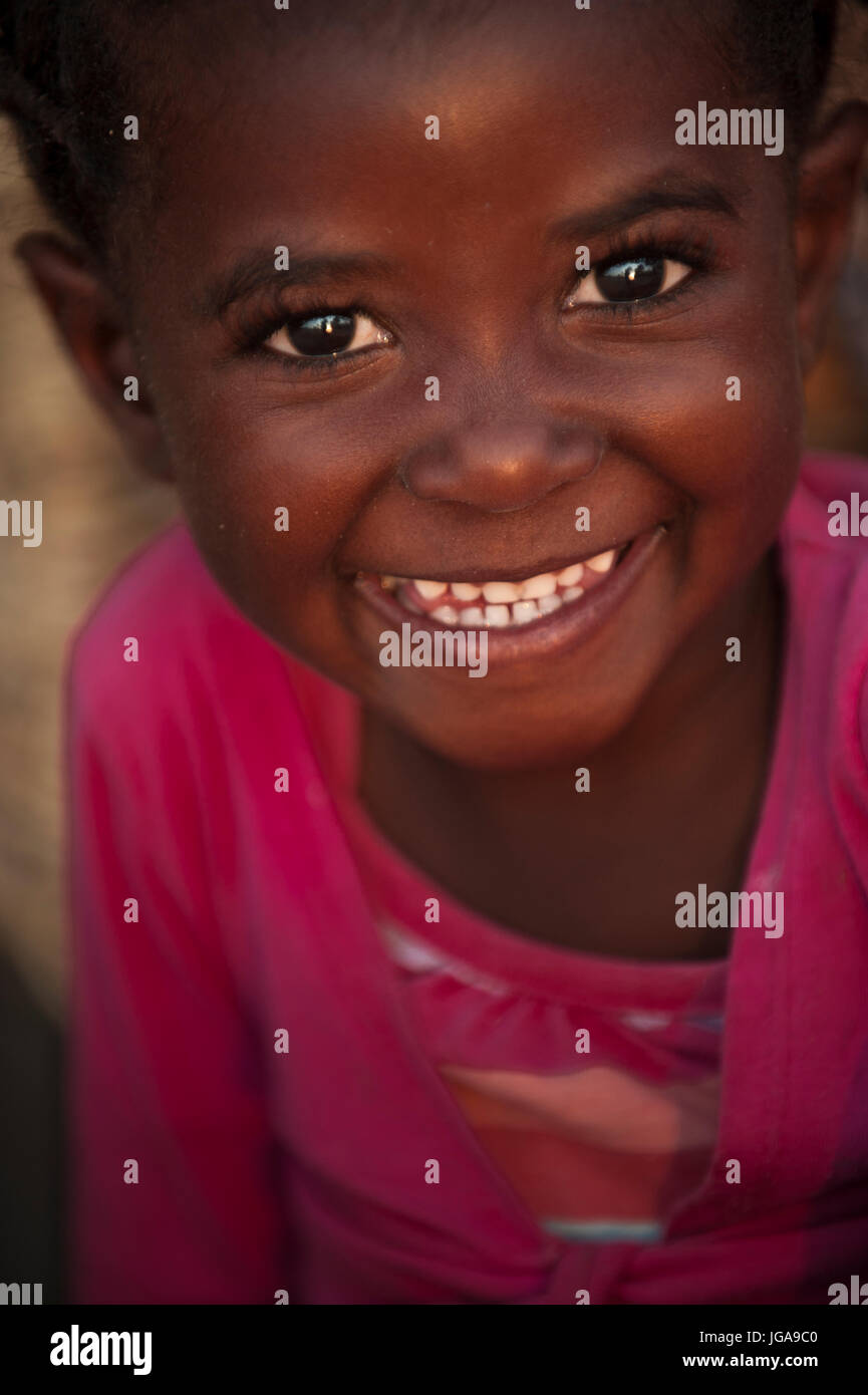 Kleines Mädchen Maun Botswana Stockfoto