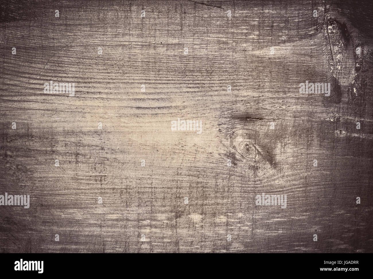 Graue Grunge zerkratzt aus Holz schneiden, Schneidebrett. Holzstruktur. Stockfoto