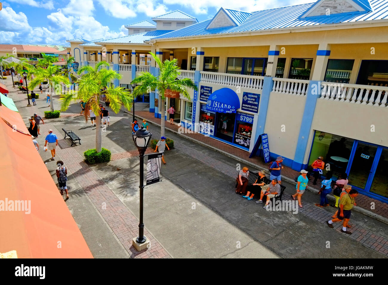 St Kitts Caribbean Cruise Celebrity Linie Insel Vista südlichen Karibik Insel-Kreuzfahrt von Miami Florida Stockfoto