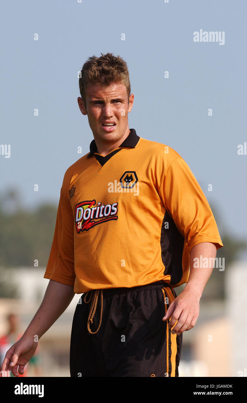 Wolverhampton Wanderers Fußballspieler Kenny Miller 21. Juli 2002 Stockfoto