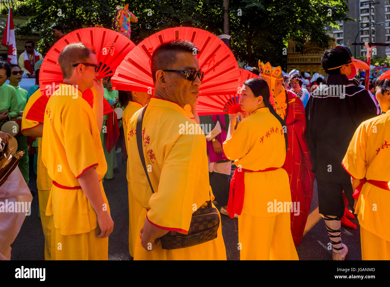 Kanada 150, Canada Day Parade, Vancouver, Britisch-Kolumbien, Kanada. Stockfoto