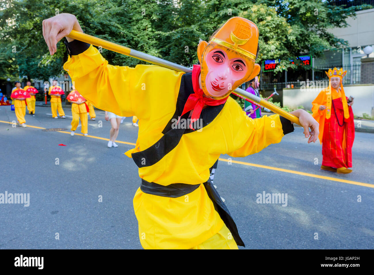 Kanada 150, Canada Day Parade, Vancouver, Britisch-Kolumbien, Kanada. Stockfoto