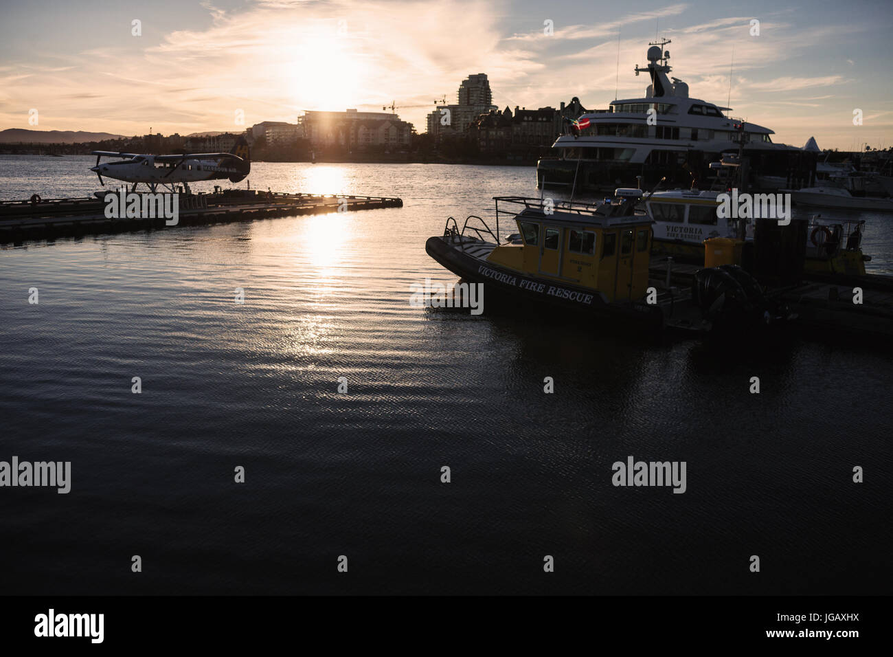 Victoria BC Hafen Stockfoto