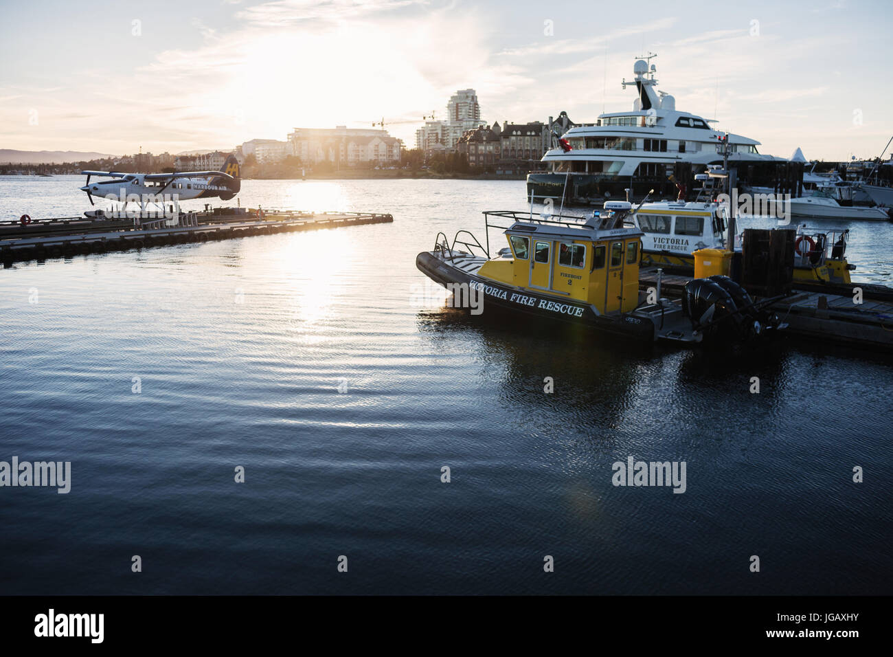 Victoria BC Hafen Stockfoto