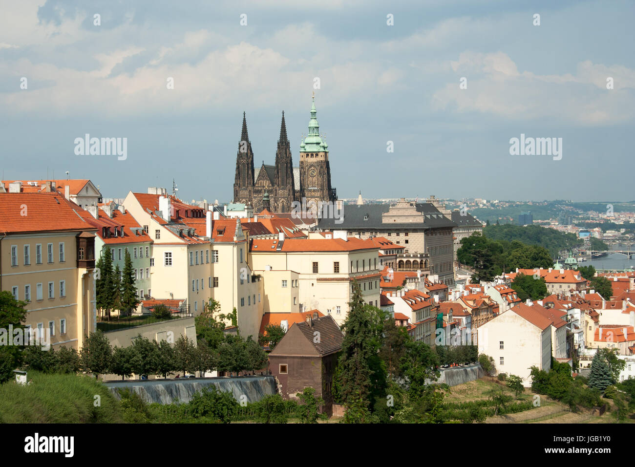 Panorama von Prag Stockfoto