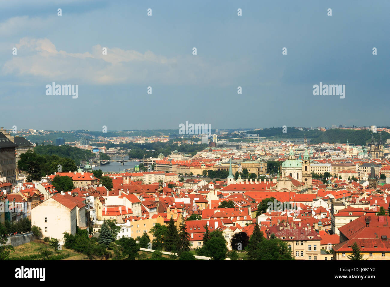 Panorama von Prag Stockfoto