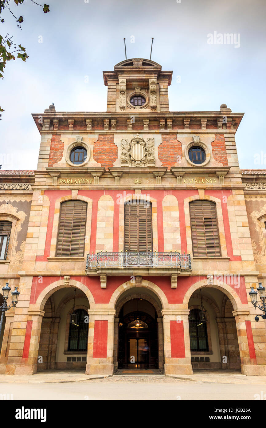 Parlament von Katalonien, Barcelona, Katalonien, Spanien Stockfoto