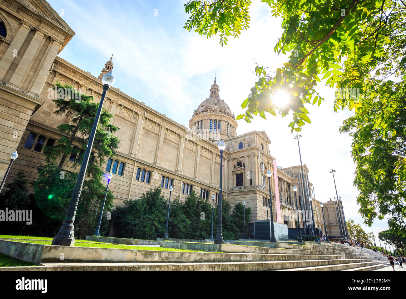 Nationalen Kunstmuseum von Katalonien, Barcelona, Katalonien, Spanien Stockfoto