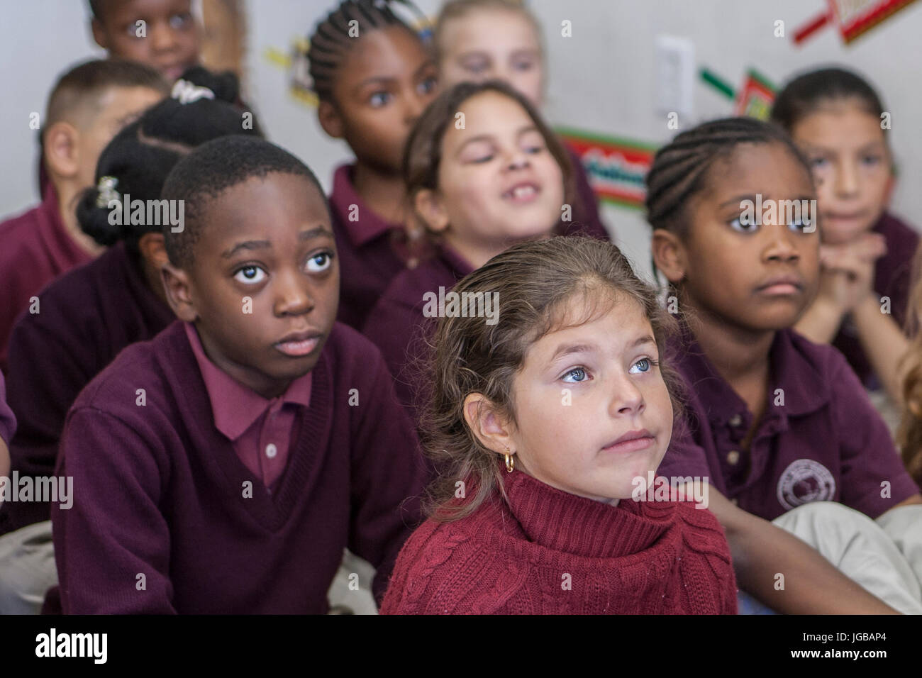 Kinder im Klassenzimmer Stockfoto