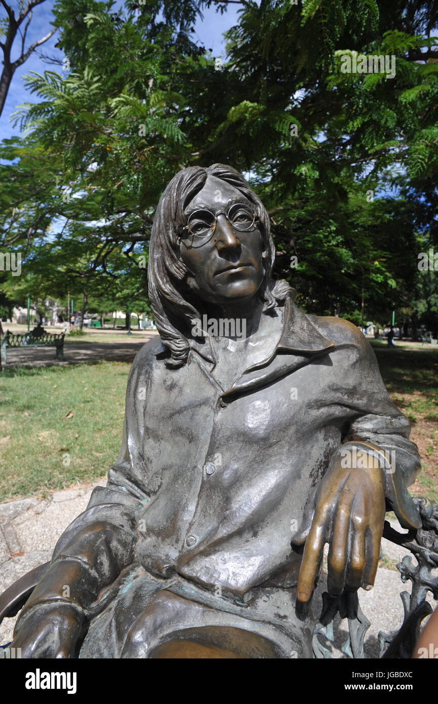 John Lennon-Havanna, Kuba-Statue Stockfoto