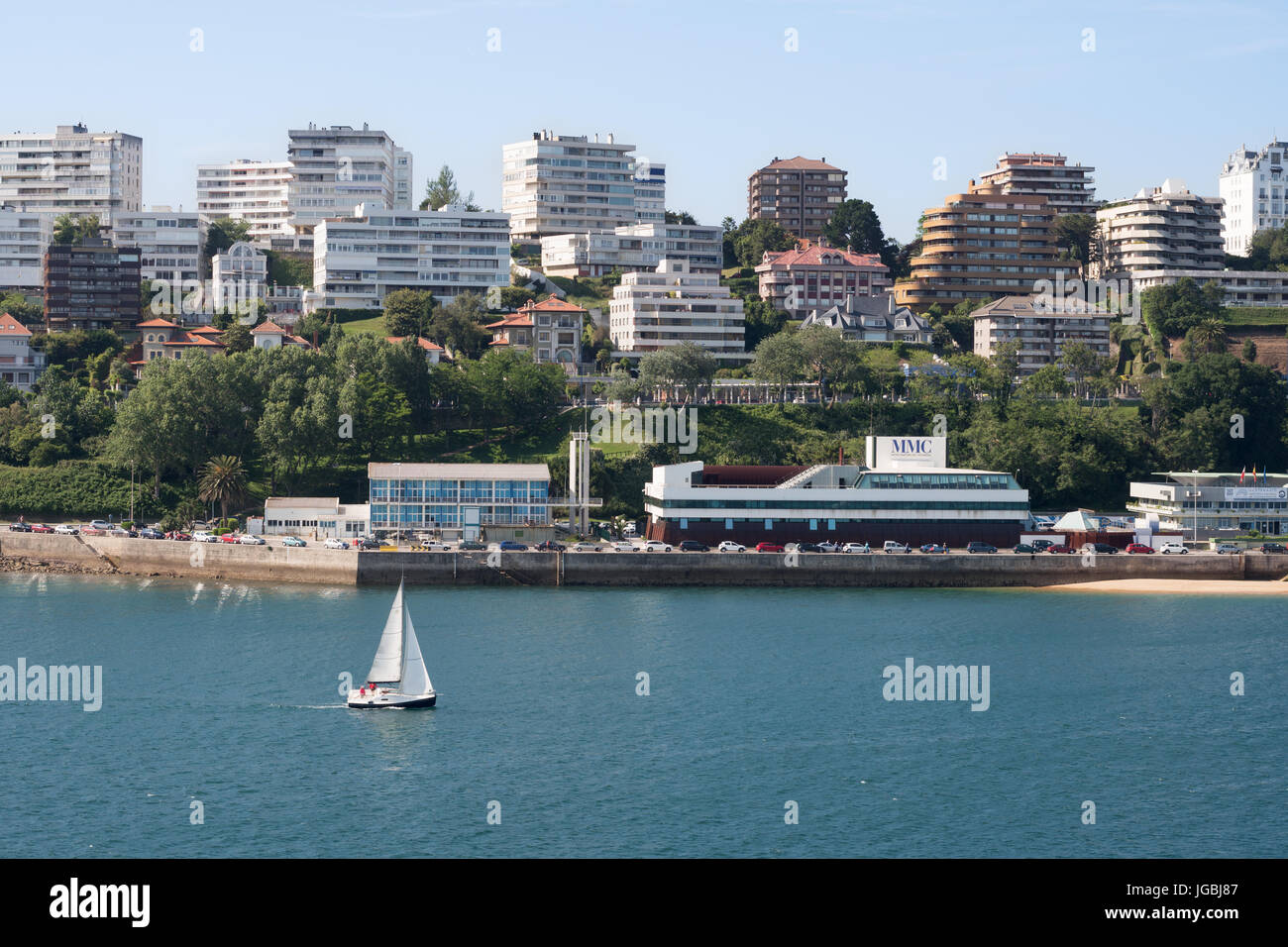 Santander-Waterfront und das Museo Marítimo del Cantábrico, Kantabrien, Spanien Stockfoto