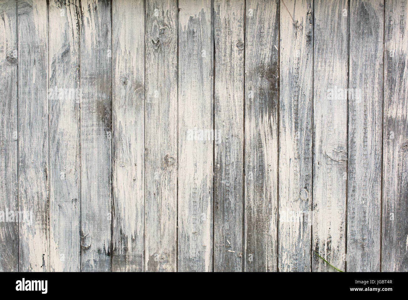 Teil des weißen Holzwand in einem Garten Stockfoto