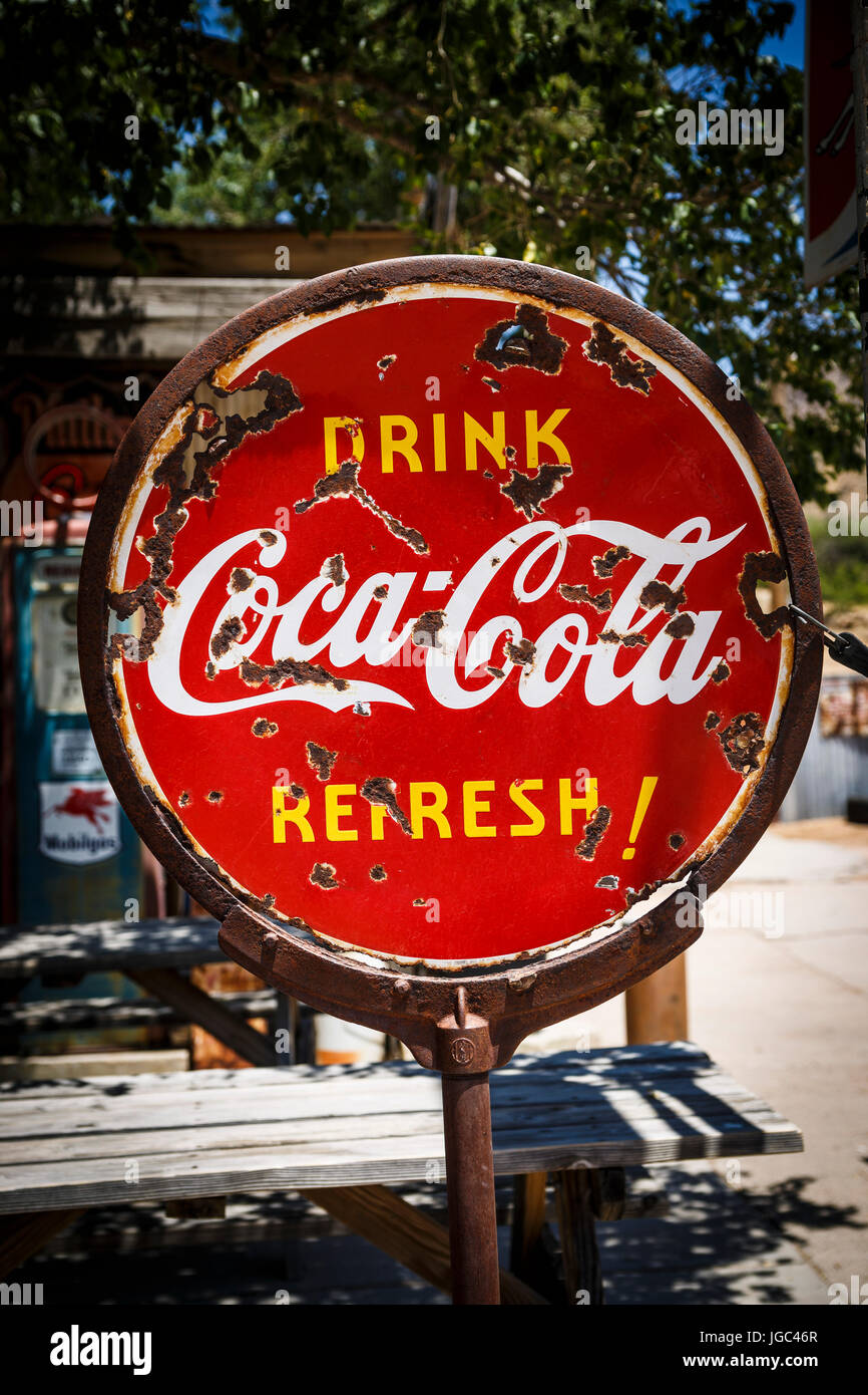 Hackberry Gemischtwarenladen, historische Route 66, Arizona, USA Stockfoto