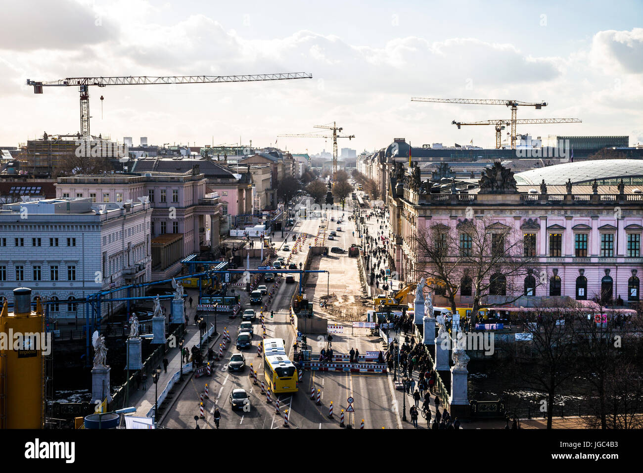 Unter Den Linden Berlin Stockfoto