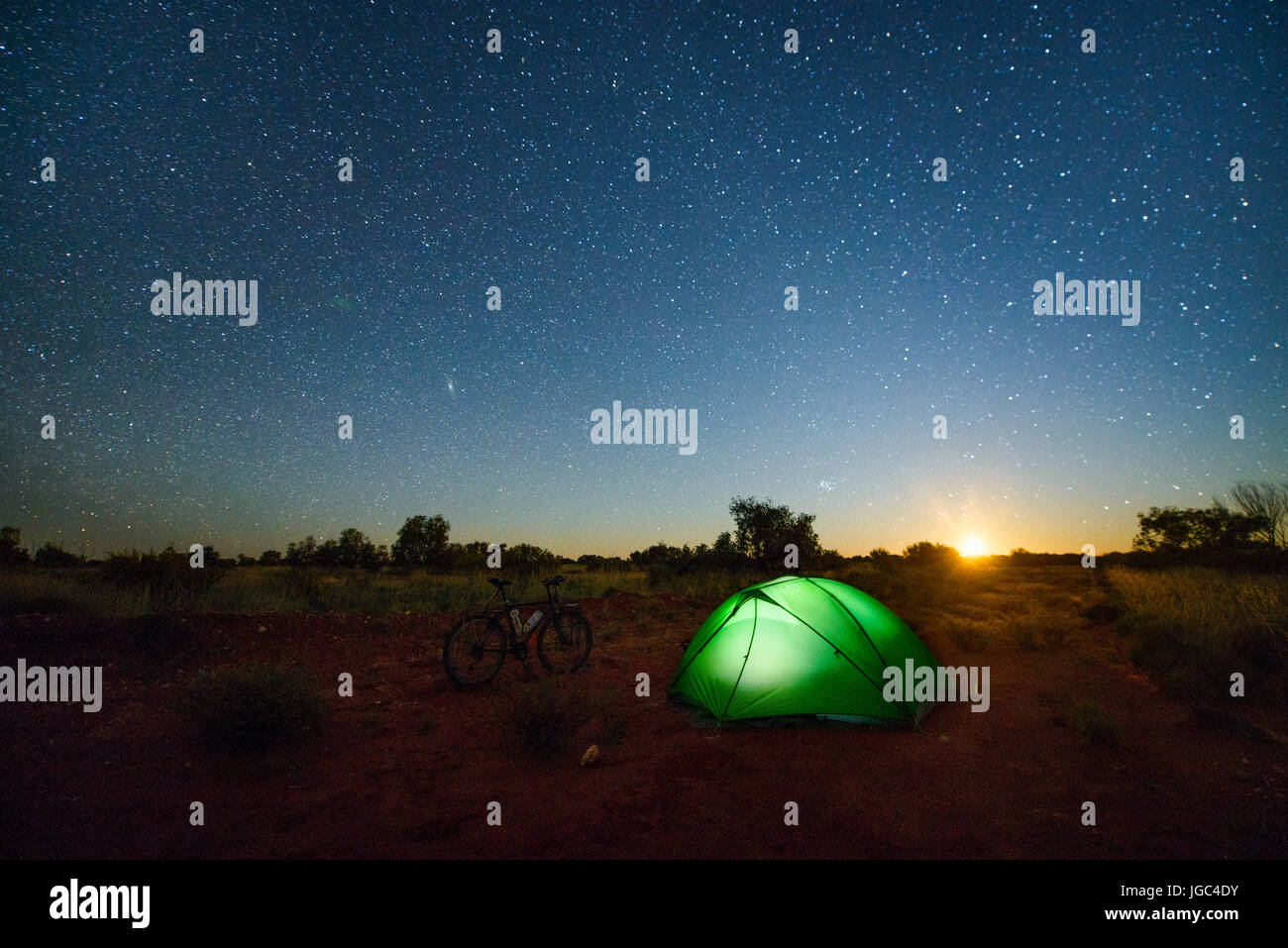 Camping in Australien Stockfoto