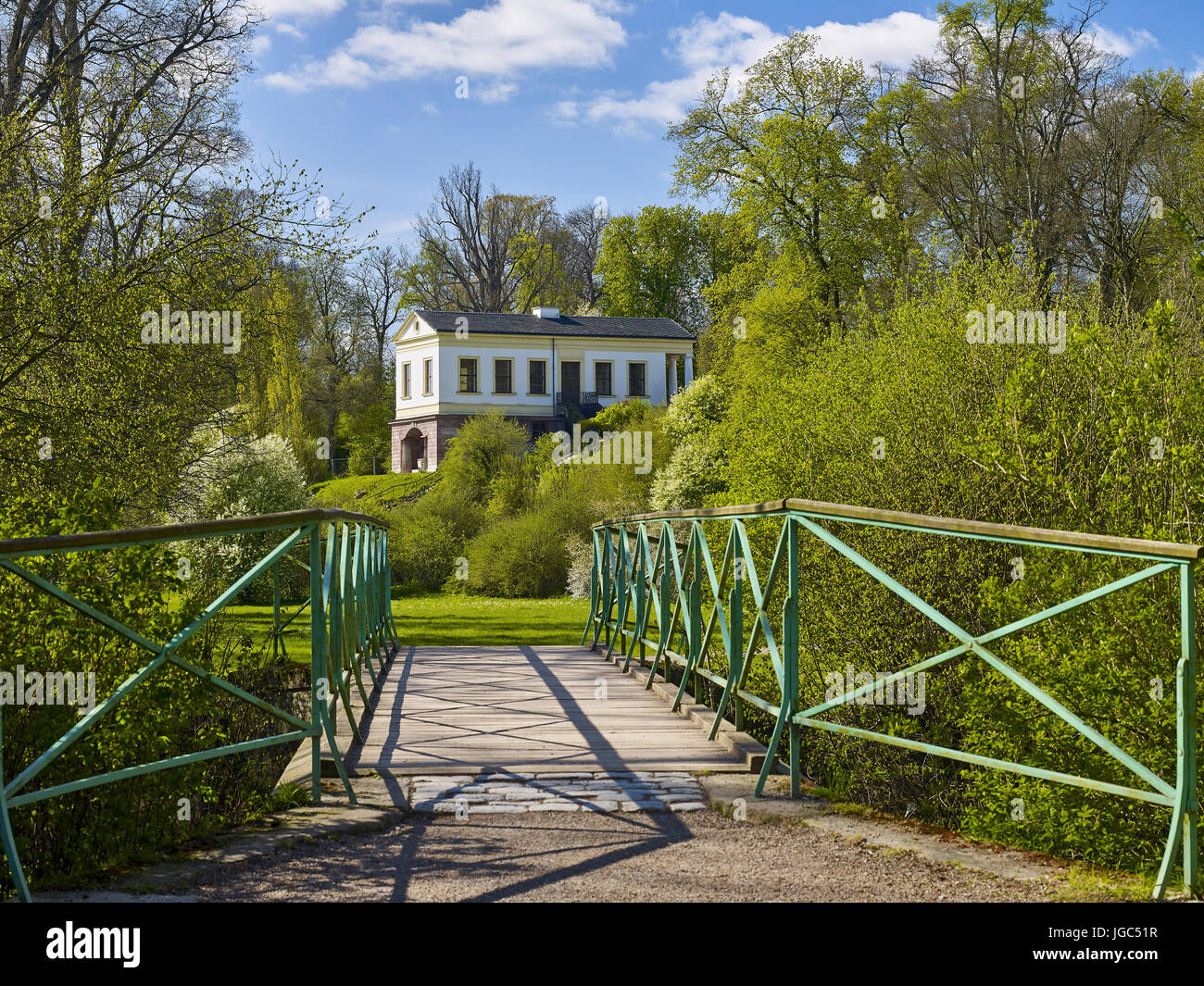 Römische Haus und DuxBrücke im Park an der Ilm, Weimar, Thüringen