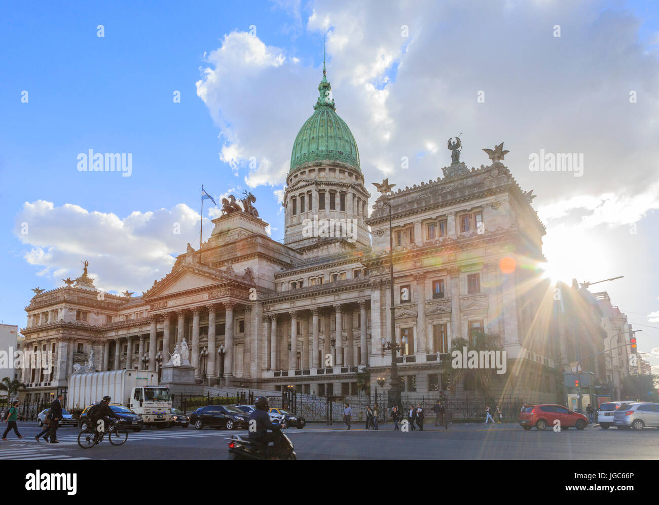 Palast von der argentinischen Nationalkongress, Buenos Aires, Argentinien, Südamerika Stockfoto