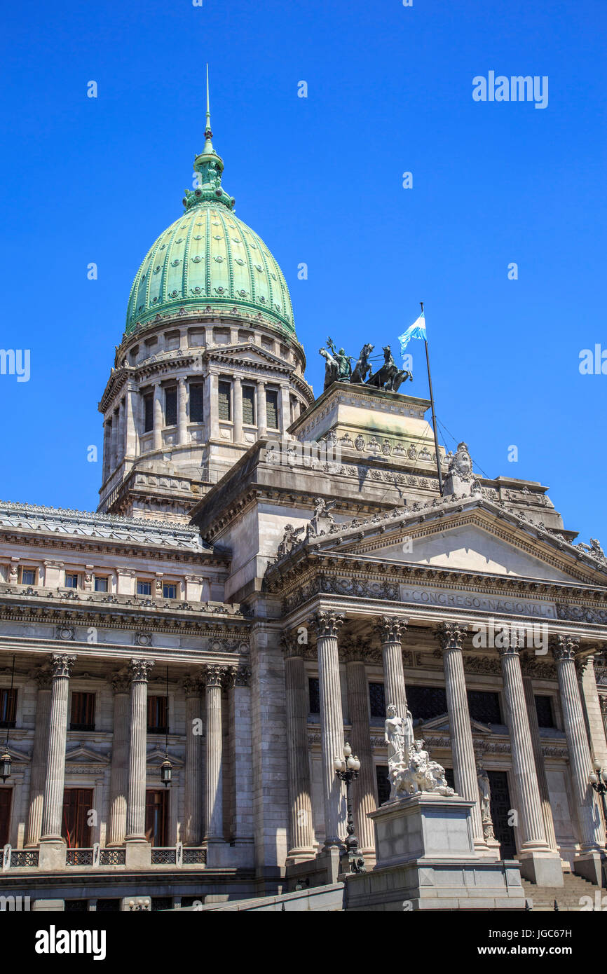 Palast von der argentinischen Nationalkongress, Buenos Aires, Argentinien, Südamerika Stockfoto