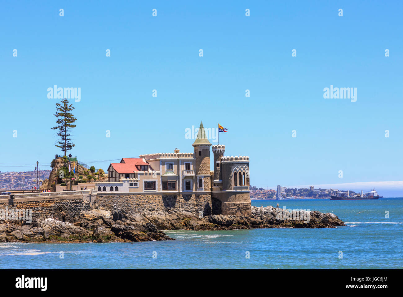 Wulff Burg, Viña Del Mar, Chile, Südamerika Stockfoto