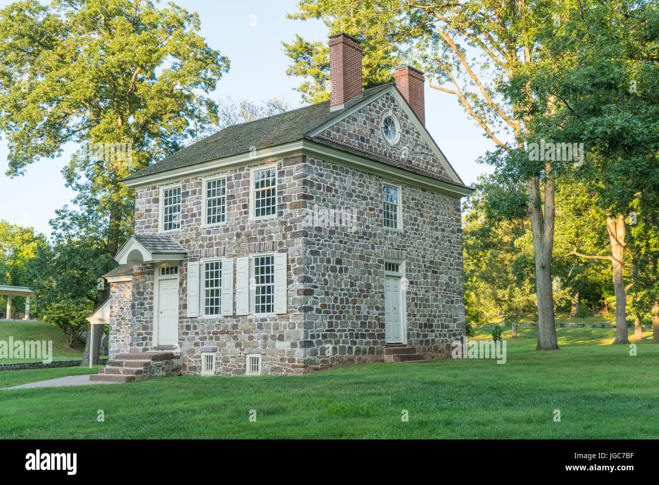 Washingtons Hauptsitz in Valley Forge National Historic Park, Pennsylvania Stockfoto