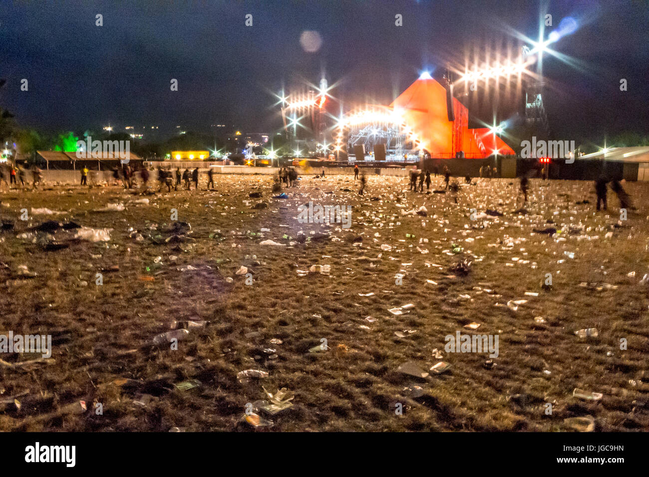 Das Glastonbury Festival für zeitgenössische darstellende Kunst 2017 Stockfoto