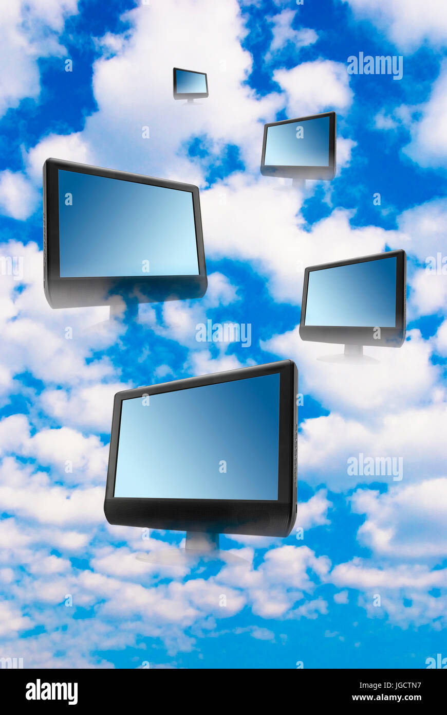 Cloud-computing-Konzept Stockfoto