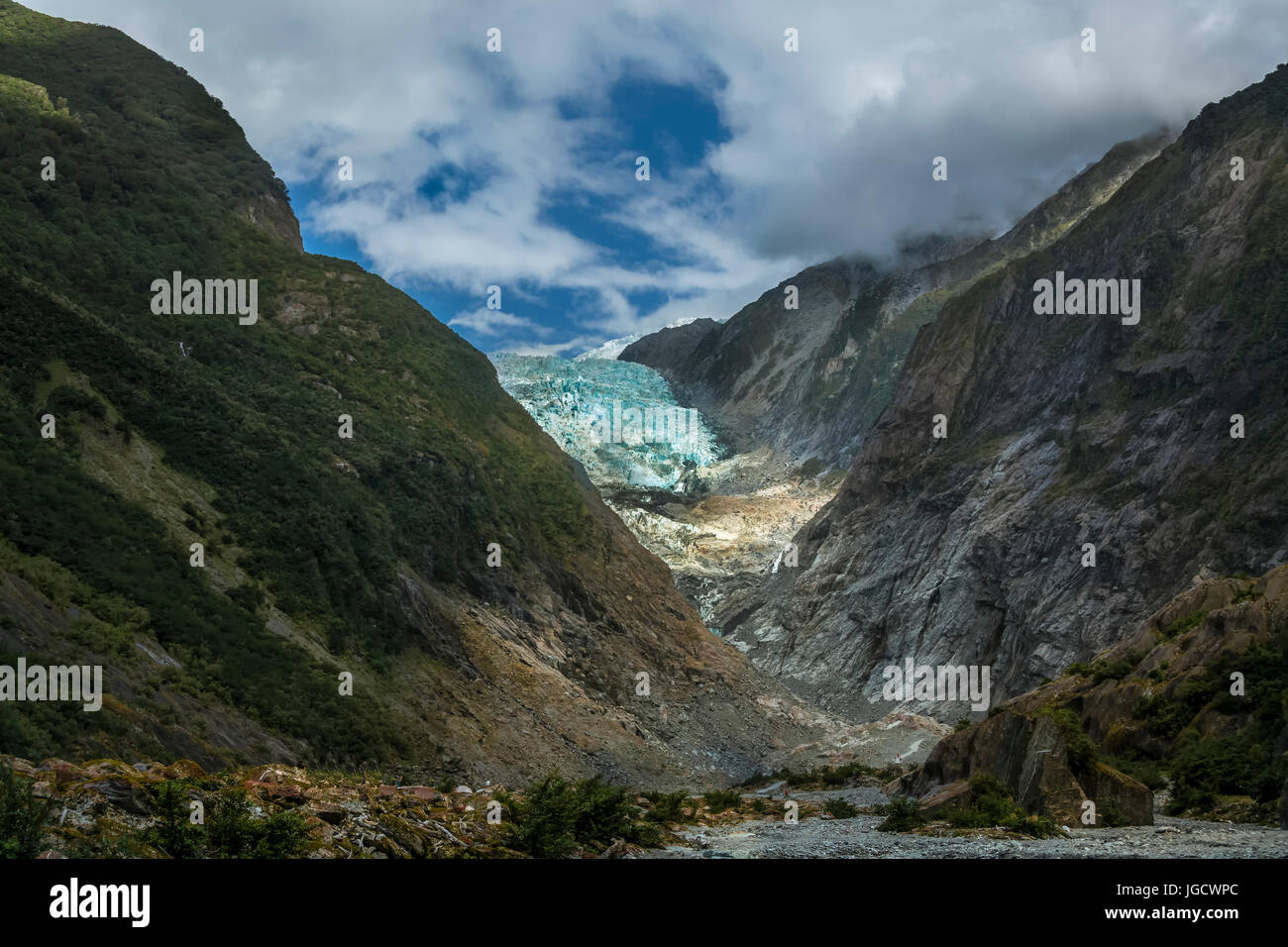Franz Josef Gletscher, Südinsel, Neuseeland Stockfoto Franz Josef Gletscher, Südinsel, Neuseeland Stockfoto