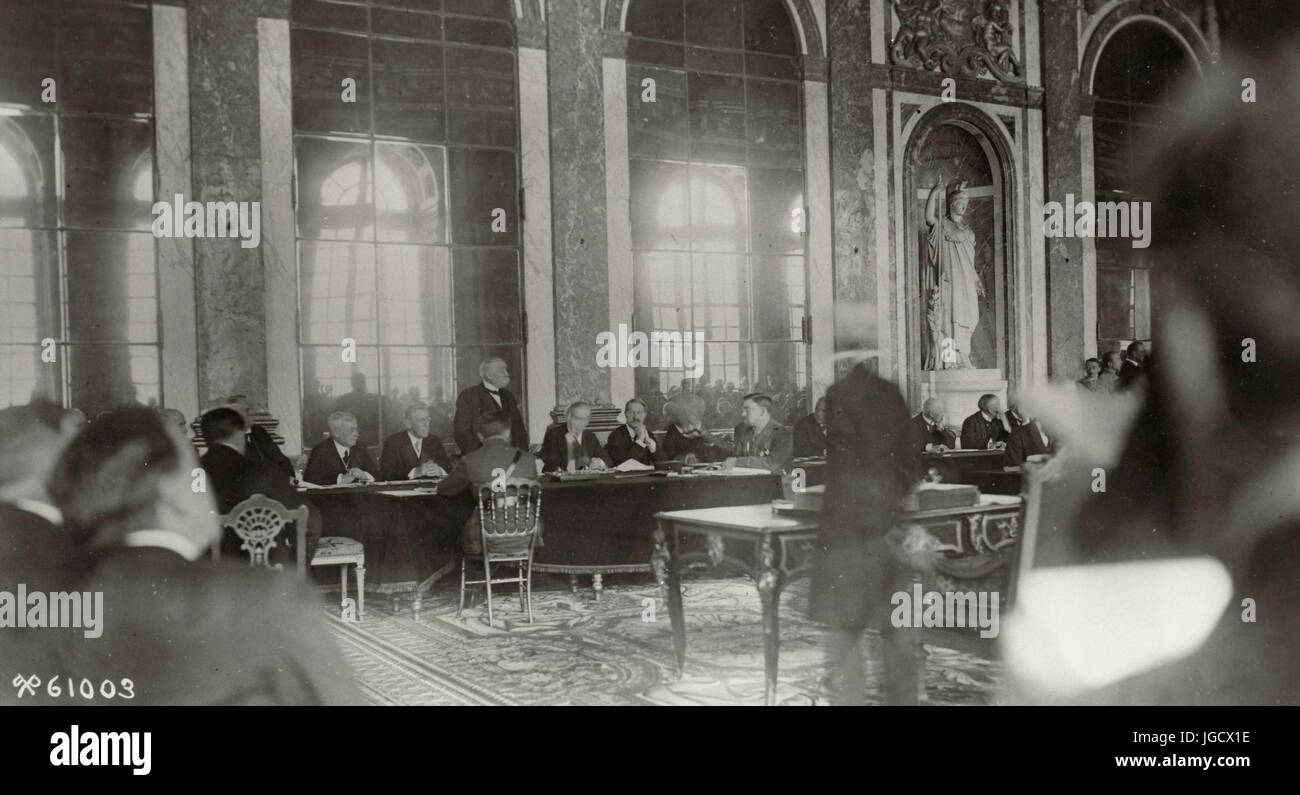 USA im ersten Weltkrieg - Premierminister Clemenceau Stockfoto