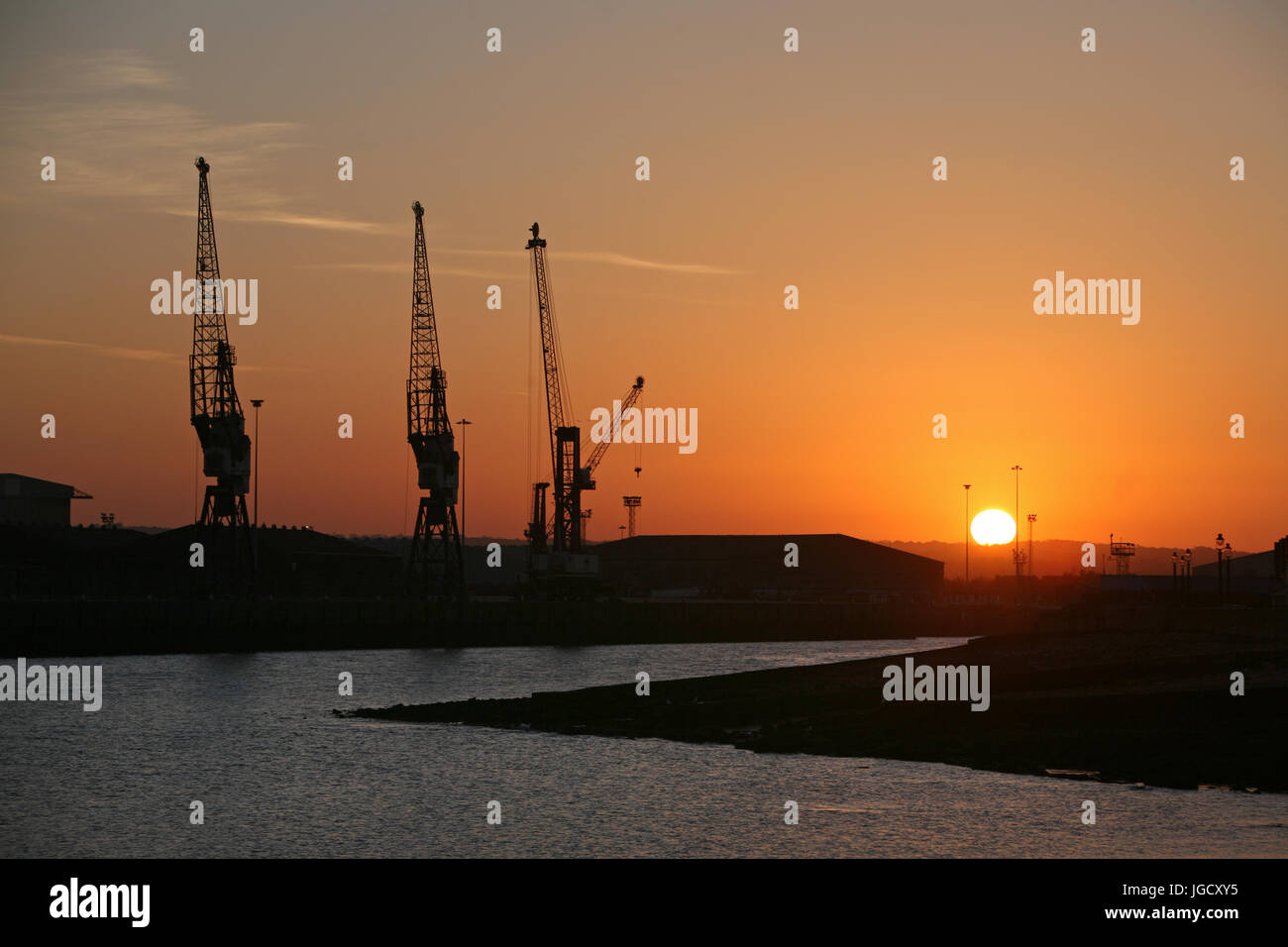 Die Landzungen Fläche von Hartlepool. UK Stockfoto