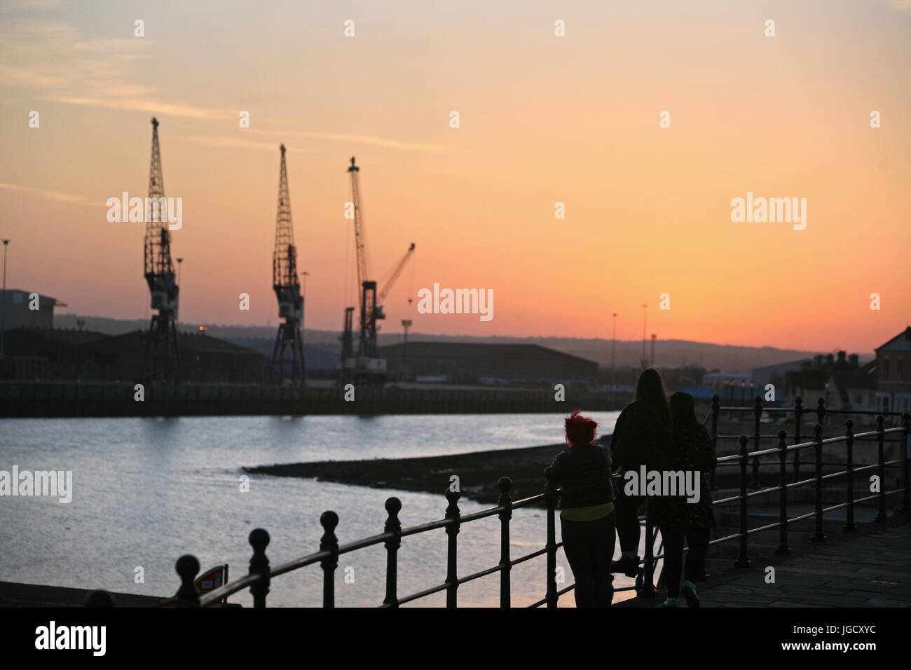 Die Landzungen Fläche von Hartlepool. UK Stockfoto