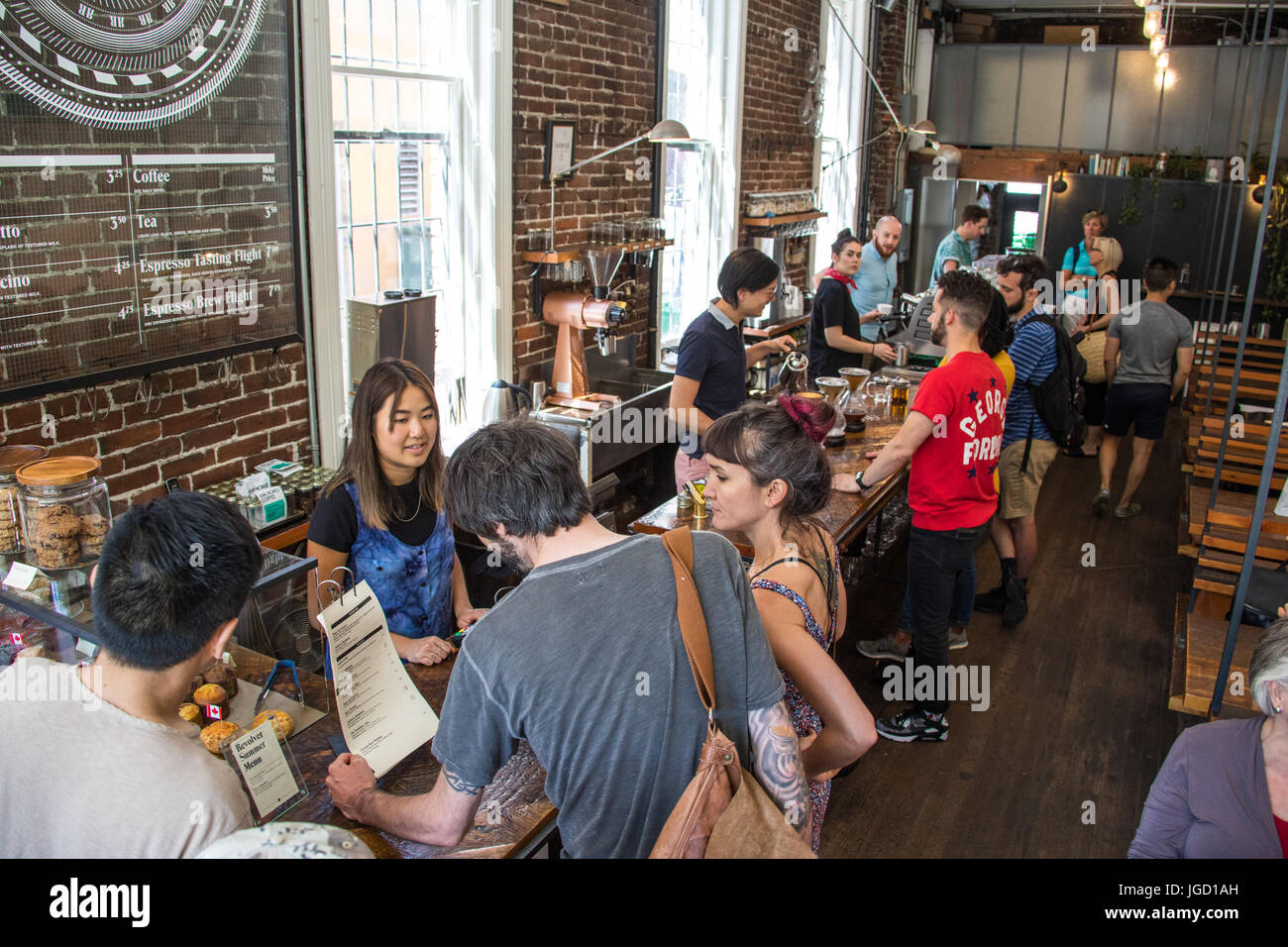 Revolver Cafe, Cambie Street, Vancouver, Kanada Stockfoto