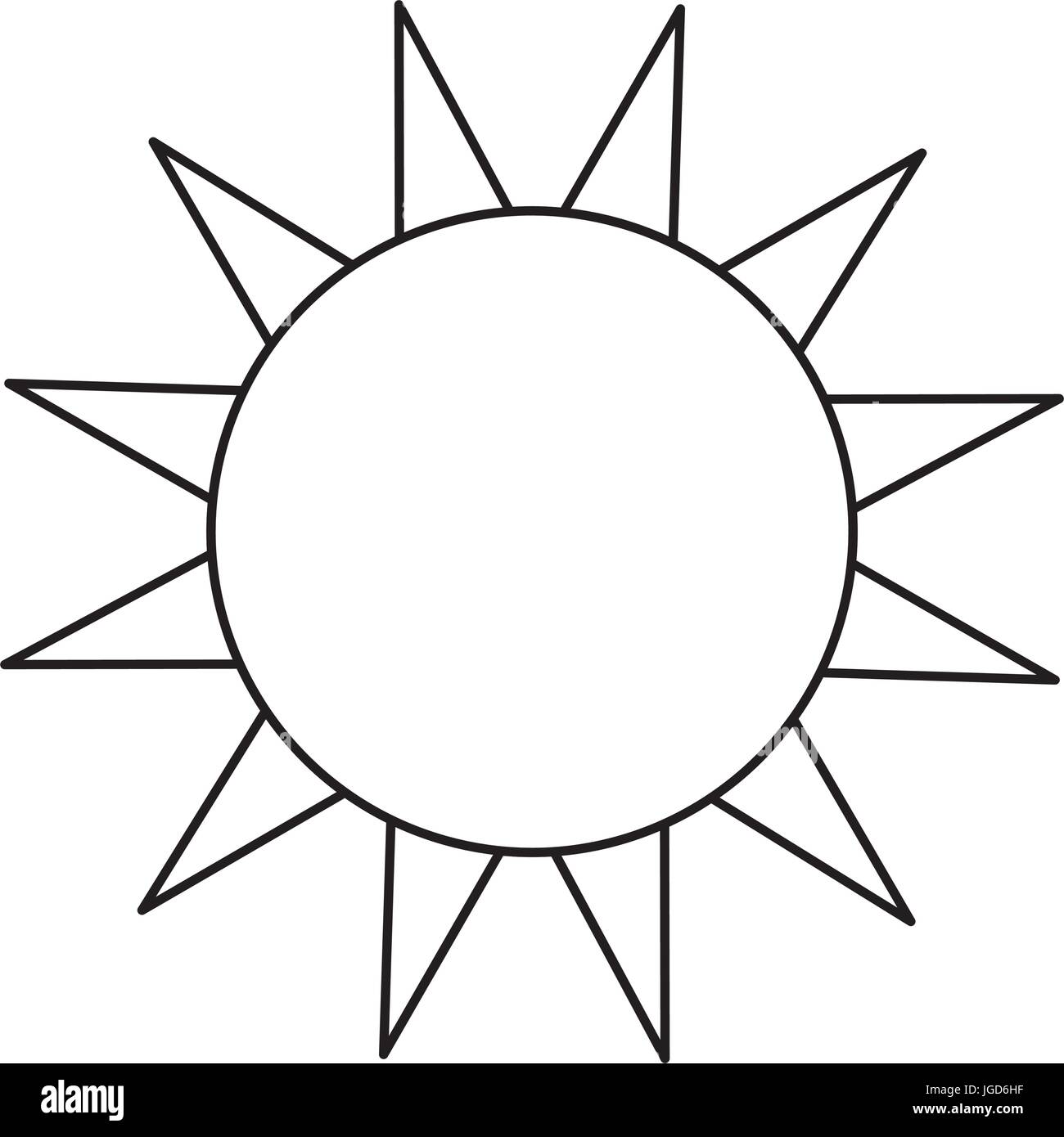 Sonne Lustige Cartoon Ikone Vektor Illustration Grafik Design Stock Vektorgrafik Alamy