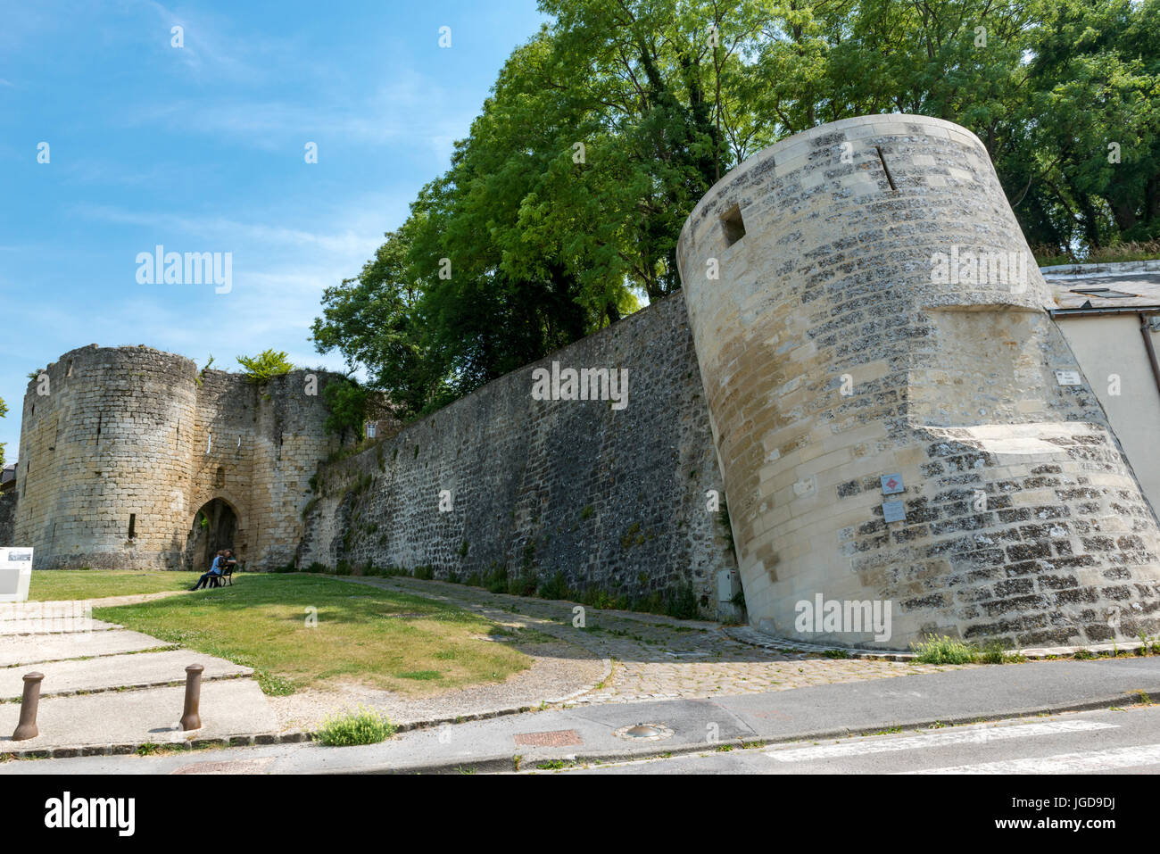 Laon, Soissons Tür Stockfoto