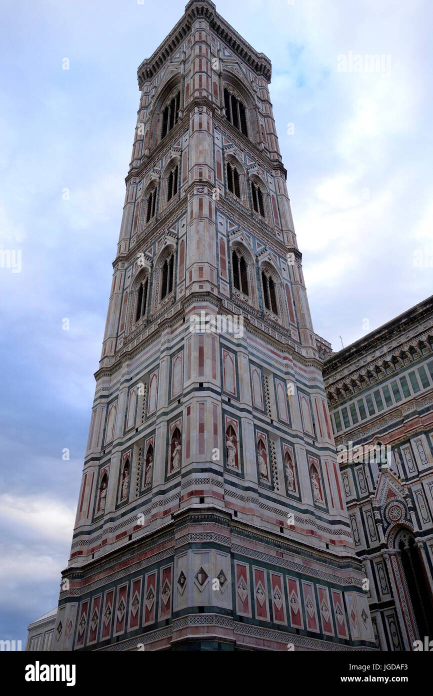 Dom, Giottos Campanile, Florenz, Italien Stockfoto