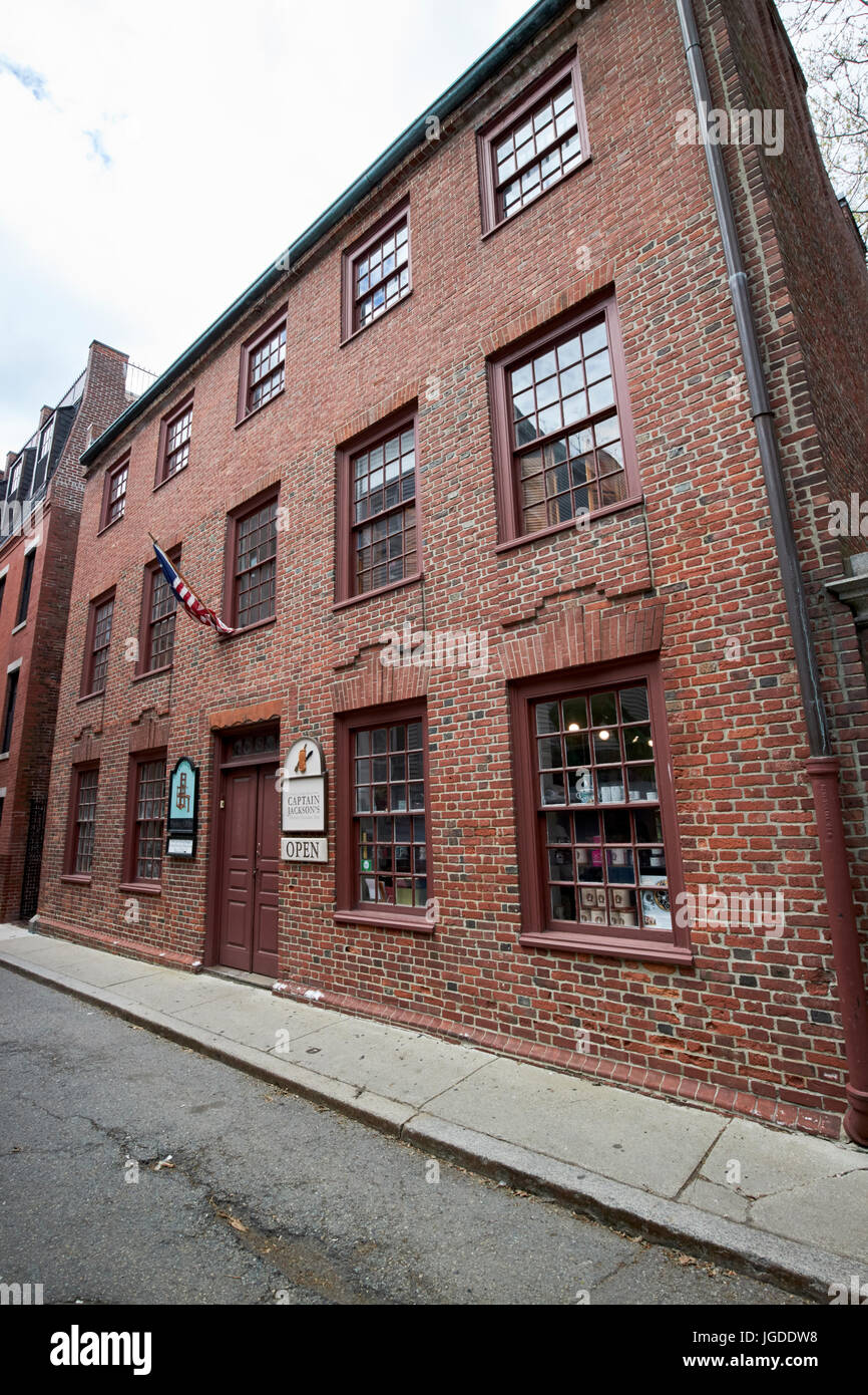 Clough Haus Kapitän Jacksons historischen Schokoladengeschäft Boston USA Stockfoto