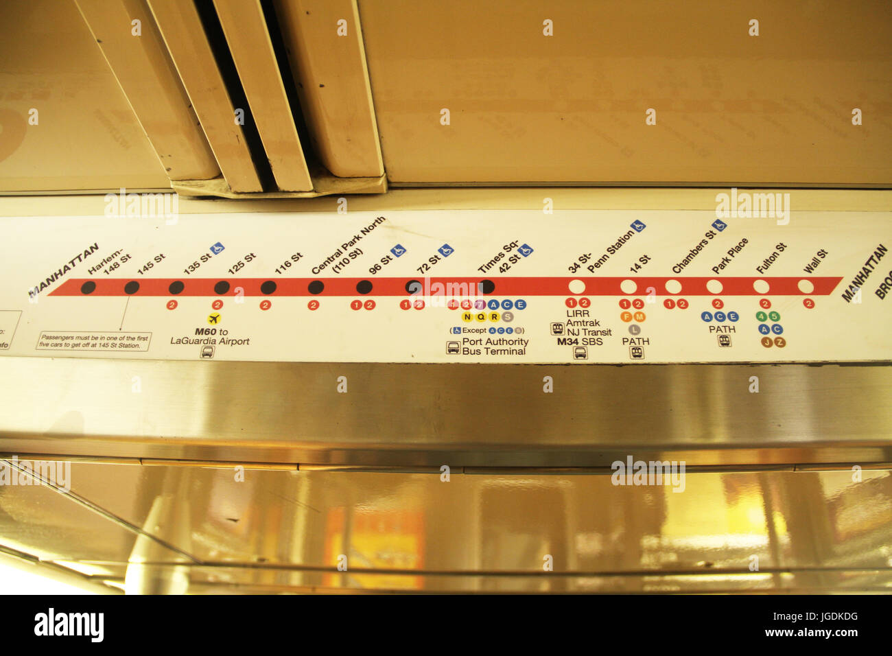 Subway, Manhattan, New York, Vereinigte Staaten Stockfoto