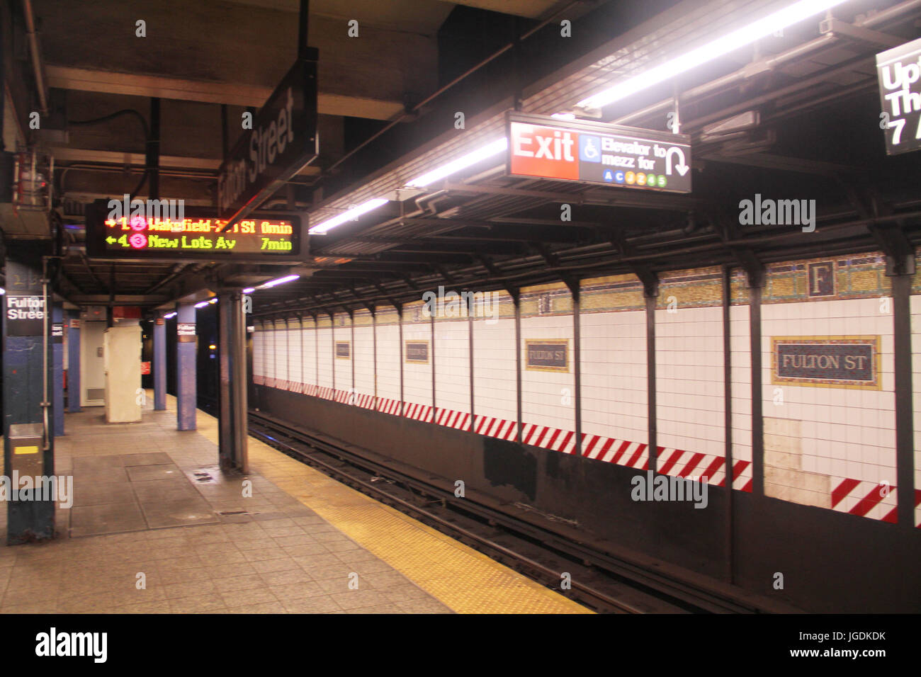 Subway, Manhattan, New York, Vereinigte Staaten Stockfoto